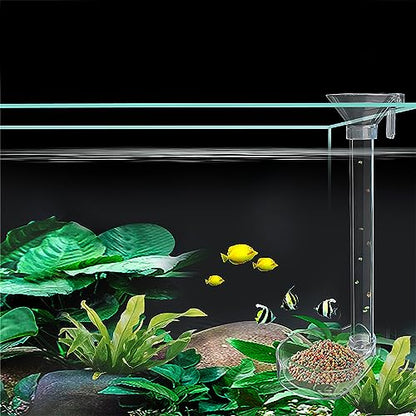 1 Set Aquarium Acrylic Feeding Tube Bowl Aquarium Shrimp Fishtank Acrylic Feeding Tools Anti-Drift Feeding Feeder