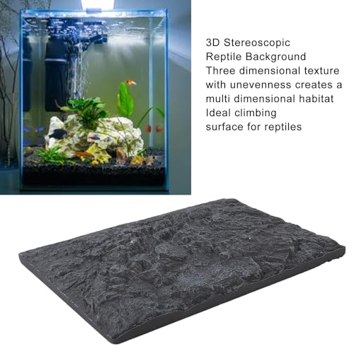 Fish Tank Background, Fine Crafted 3D Foam Fish Tank Background Wall for Fish Tank for Reptiles Tank (E)