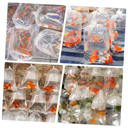 10pcs Oxygen Plastic Bags for Fish Shrimp Fry Thickened Aquatic Packaging for Pet Stores and Fish Farms Versatile Temporary Storage - size: 75x48cm