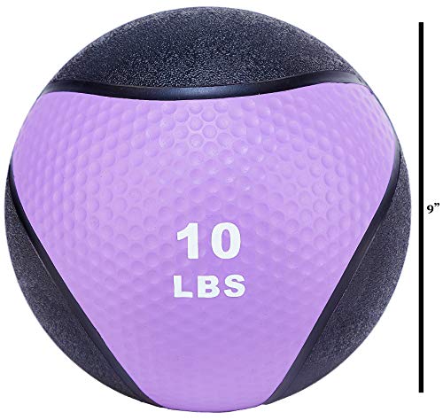 Fitvids Slam Medicine Wall Balls Workout Exercise Fitness Weighted Balls for Cross Training, Strength and Conditioning Exercises, Cardio and Core Workouts - style: 10 Pounds