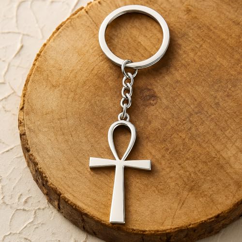 Cross Keychain-Bag Charms Religious Christian Birthday Baptism Graduation Gifts for Men Boys Teens