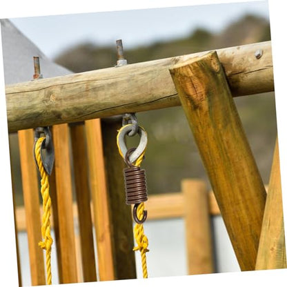 UPKOCH Hammock Chair Spring Swing Hanging Spring Metal Kit Porch Swing Accessories Sandbag Fixing Kit - color: Coffee