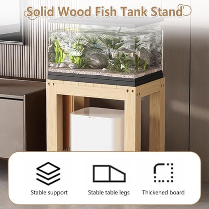 Thickened Solid Pine Wood Aquarium Stand, Multi-Functional Storage Rack With Anti-Slip & Quiet Design, Perfect For Home, Office, Pet Shop(90x35cm/35.4x13.8in) - size: 90x35cm/35.4x13.8in