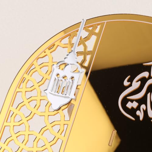 Acrylic Ramadan Countdown Calendar Mirror Golden Ramadan Decorations Eid Mubarak Count Down Desk Calendars Muslim Festival Reminder Kareem Ramadan Advent Calendar Party Decor Islam Holiday Ornaments
