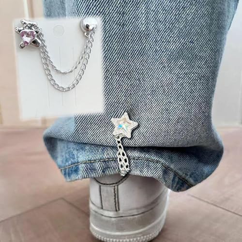 Magnet Clothing Pins, Strong Alloy Fastening, Adjustable Chain Design, Multi-Function Magnetic Clothing Clips,Pinless Brooch Chain Magnetic Buttons,for Hijab, Loose T-Shirt Hems, Sleeves, Pants Hems - color: style4, size: One size