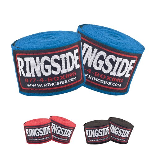 Ringside Cotton Standard Boxing Handwraps (Black)