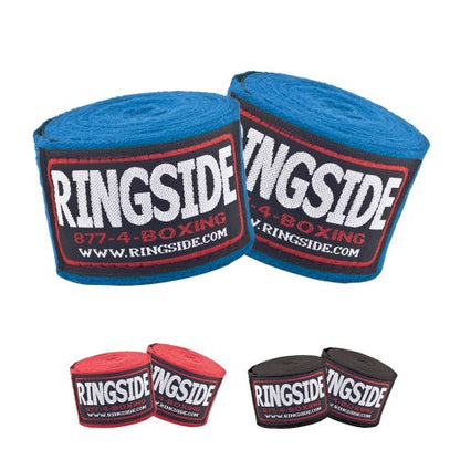 Ringside Cotton Standard Boxing Handwraps (Black)