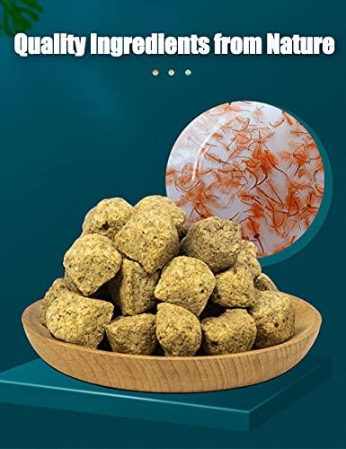 Brine Shrimp Cubes All Natural Tropical Fish Food for Small to Medium Sized Saltwater & Freshwater Fish - Betta Guppy Discus Cichlids Discus Goldfish Angel Fish