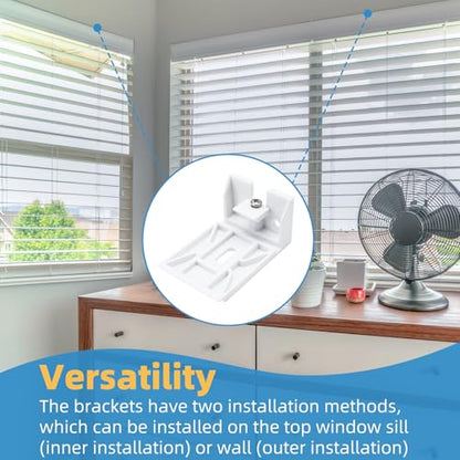 3/4" Blinds Shade Brackets Compatible with Hunter Douglas Duette, Blinds Mounting Clips Fit for Honeycomb, Cellular and Applause Shades, 3 Pack