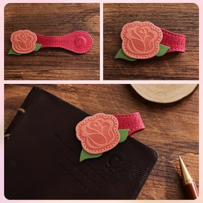 3 PCS Fruit of Spirit Magnetic Leather Bookmarks, Floral Patterns (Faithfulness Gentleness Temperance) of Galatians, Bible-Inspired Page Markers, Gift for Book Lovers, Students, Book Accessories - style: Faithfulness Gentleness Temperance
