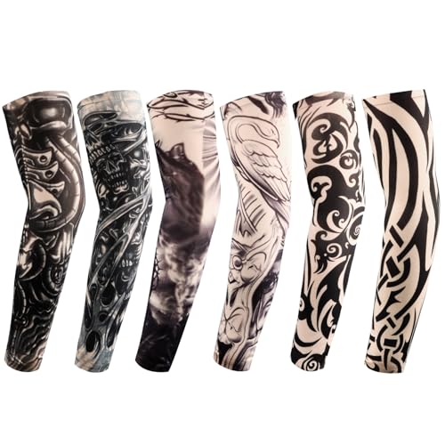 YARIEW Temporary Tattoo Sleeves for Men Arm Sleeves for Men Tattoo Sleeve - color: Multicolor-10