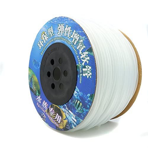600 Feet Standard 3/16" Flexible Airline Tubing with Connectors | for Aquariums, Terrariums and Hydroponics - size: 600Feet+80Connectors
