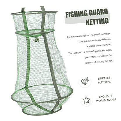 UPKOCH Drawstring Fish Guard Netting Fishing Mesh for Crab and Fish Catching Wear-Resistant Easy Storage
