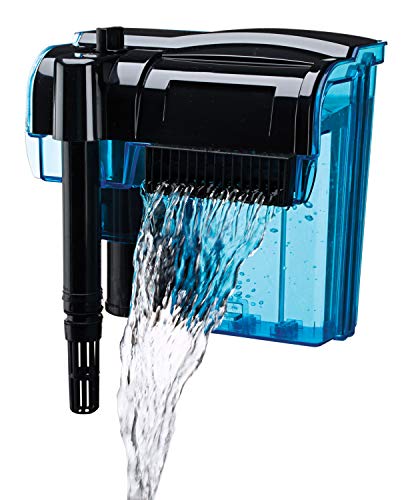 Penn-Plax Cascade 200 Power Filter – Hang-On Filter with Quad Filtration – Great for Freshwater and Saltwater Setups - size: Cascade 200