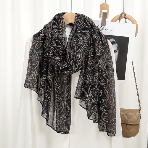 vimate 여성용 경량 면 스카프 패션 헤드 커버 히잡 보일 스카프 숄 랩 - color: J1#.style 25