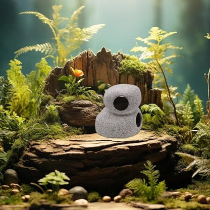 Aquarium Decorations Rock, Ceramic Shelters - Shrimp Habitat, Breeding Tube, Hiding Cave, Fish Tank Decor Pleco Cave for Betta Fish, Amano Cichlid Bonsai to Play, Hide and Rest (Stack Stone Cave)