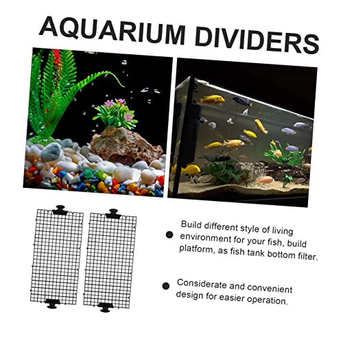 Happyyami 1set Fish Tank Divider Isolation Mesh Cups for Fish Breeding High Permeability Design Easy Installation Set