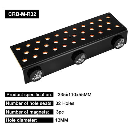 Marine Sources Aquarium Clear Acrylic Coral Frag Plugs Rack Holder SPS Coral Support Seawater Fish Tank Accessories Magnetic (CRB-M-R32) - size: CRB-M-R32