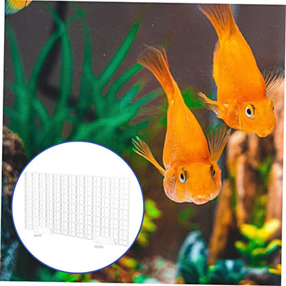 1set Aquarium Divider Panel Separator Bottom Grid for Fish Tank Isolation Half Mesh Cups Easy to Install Expandable Fish Divider