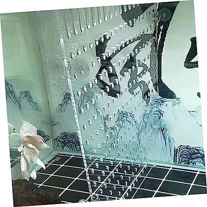 COLLBATH Acrylic Isolation Board for Aquarium Fish Tank Divider Transparent Acrylic Cups Easy to Install for Fish Separation and Filtering