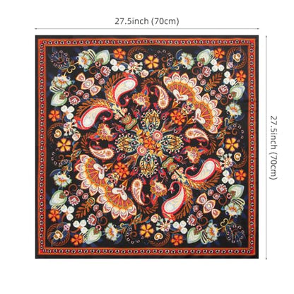 RIIQIICHY Women Head Hair Scarf Like Satin Silk Scarf Sleeping Hair Wrapping Night 27.5" - color: C009