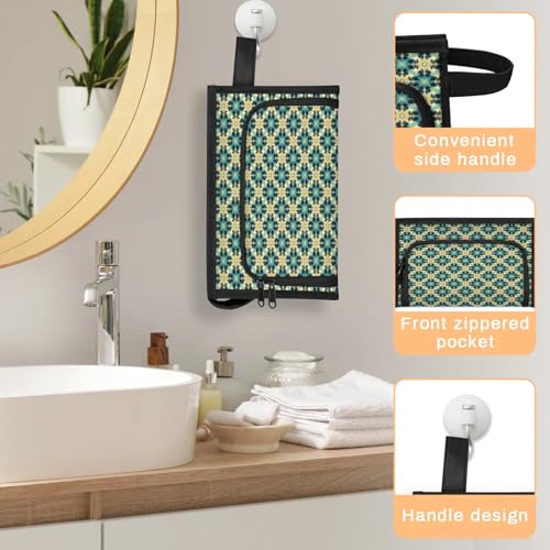 Travel Makeup Bag for Women Men Unisex Islamic Ethnic Theme Multipurpose Cosmetic Wash Pouch Bag Toiletry Toiletries Shower Bag Organizer