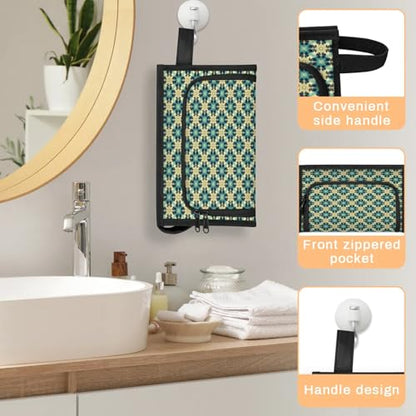Travel Makeup Bag for Women Men Unisex Islamic Ethnic Theme Multipurpose Cosmetic Wash Pouch Bag Toiletry Toiletries Shower Bag Organizer