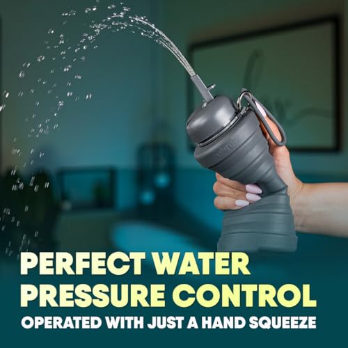 Portable Travel Bidet Bottle – 600ml Foldable Handheld Bidet Sprayer Shattaf| Leak-Proof, Compact & Eco-Friendly Personal Hygiene for Home, Office & Travel