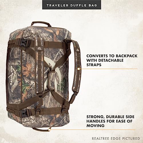 Insights Hunting by frogg toggs– The Traveler Gear Bag, All Around Hunting Weatherproof Storage Duffle, XL 3000 Cubic Inches of Storage, Mossy Oak Bottomland