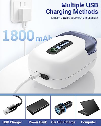 MoonOrange Aquarium Air Pump, Rechargeable Portable Oxygen Pump with Single/Dual Outlets, Quiet Aerator for Fish Tank up to 30/70 Gallon, Outdoor Fishing, Fish Transport and Power Cut. - style: 1W/AR-11