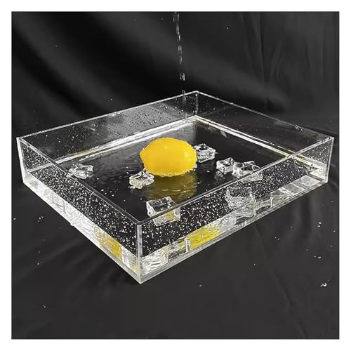 Acrylic Box Transparent Display Box Fish Tank Storage Box Drawer Tray Photography Props Shooting Sink(20x10x15cm/7.9x3.9x5.9in) - size: 20x10x15cm/7.9x3.9x5.9in