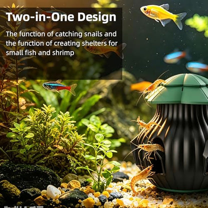 Reusable Aquarium Snail Trap, Safe Snail Catcher Tool, Harmless to Fish, Shrimp and Other Aquatic Creatures in Fish Tank