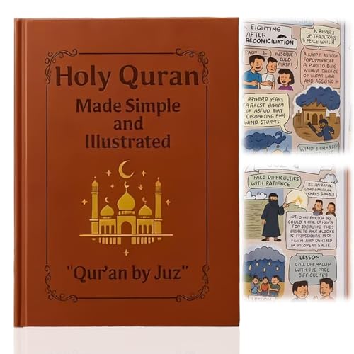 The Quran Journey – Holy Quran Made Simple and Illustrated, Easy Tafsir with Thematic Breakdown of All 114 Surahs, Complete Study & Reflection Guide for Beginners Reverts Daily Prayer