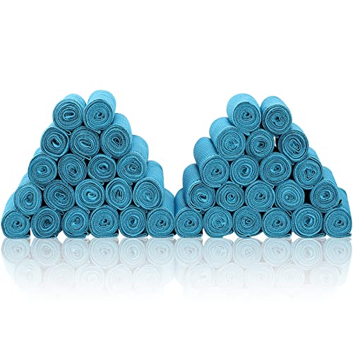 Cooling Towels 40 Pack 40"x 12", 160gsm Bulk Cool Towels, Soft Breathable, Super Absorbent, Quick Cold Towel, for Bowling, Yoga, Travel, Camping, Golf, Football, Hiking, Outdoor Work - color: 40skyblue