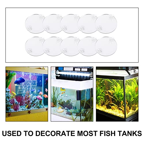 10pcs Betta Tank Mirror Cup Fish Tank Decor for Betta Fish Training High-Class Compact Design for Aquariums and Decorative Ornaments