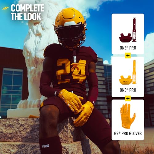 Nxtrnd One Pro Football Mouth Guard, Interchangeable Strap, Fits Adult & Youth (Yellow) - color: Yellow Pro