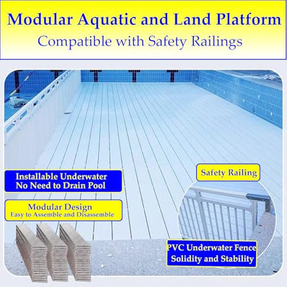 Pool Fence, Pool Underwater Partitions, Swimming Training Railing Panel for Children/Kids, Removable Pools Divider Baffle, Heavy Duty Pool Separation Guardrail(Size:L 9m/29.5ft) - size: L 9m/29.5ft
