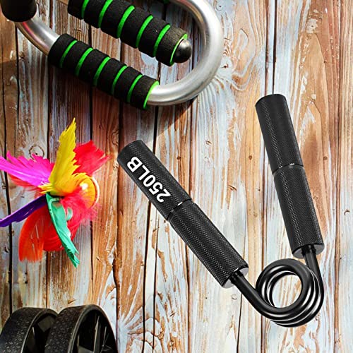 Adjustable Grip Strengthener for Enhanced Hand and Arm Training - Maximize Your Strength - color: Black 250lb