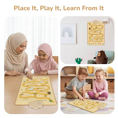 My Salah Mat Interactive Islamic Wall Art - Great Gift for Muslim Kids (Prophets of Islam) - style: Prophets of Islam
