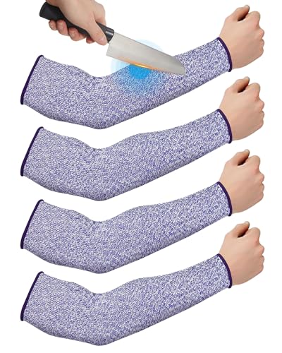 Geyoga Arm Sleeves Guards Cut Resistant HPPE,X-Large,Hppe,Gray - color: Blue, size: Large, style: Hppe