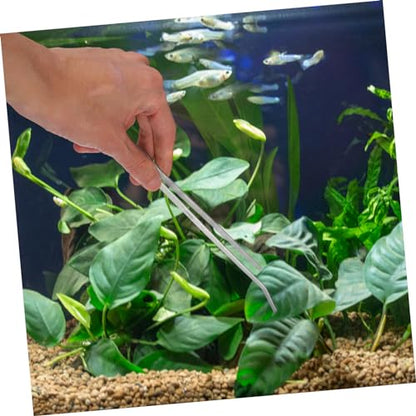 LIOOBO 1Set Aquascaping Tools Aquarium Maintenance Aquatic Plant Scissors Tweezers Spatula Kit for Fish Tank Care