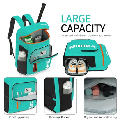 gym duffel bag backpack wrestling bag with shoe compartment 4 kinds of back method waterproof sports walking laptop - color: D-blue