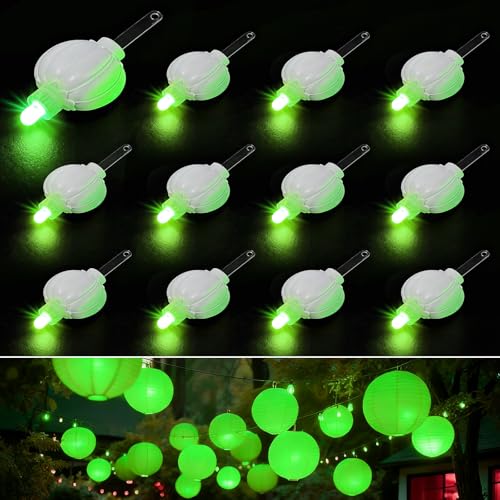 Aogist 48 Pack Small LED Lights Battery Powered Waterproof Hanging Light Last 48 Hours for Paper Lanterns,Balloons,Floral,Weddings & Festival Christmas Decorations,Green - color: Green, size: 48 Pack