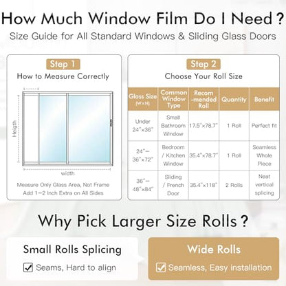 Haton Window Privacy Film, Frosted Stripe Non-Adhesive, 11.8" x 78.7" | Static Cling Removable Frosted Glass Film, Blocks UV & Heat, Anti-glare Privacy Covering for Bathroom & Home Windows - color: Frosted Stripe, size: 11.8" x 78.7"