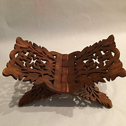 기도 책 홀더 스탠드 독특한 휴일 선물 리할 레할 레일 나무 조각 선물 39.4cm x 17.8cm(15.5인치 x 7인치)
