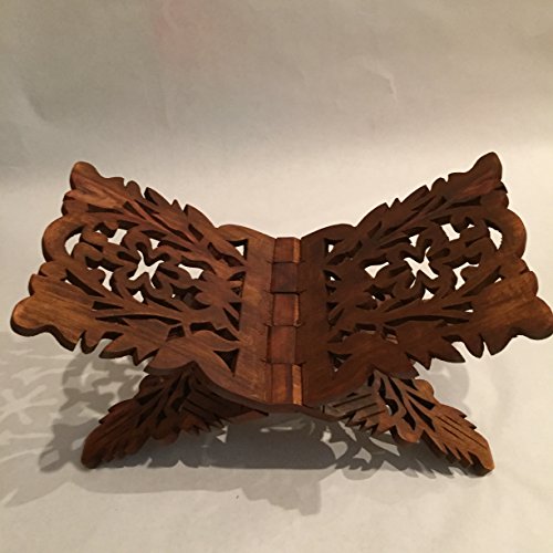 기도 책 홀더 스탠드 독특한 휴일 선물 리할 레할 레일 나무 조각 선물 39.4cm x 17.8cm(15.5인치 x 7인치)