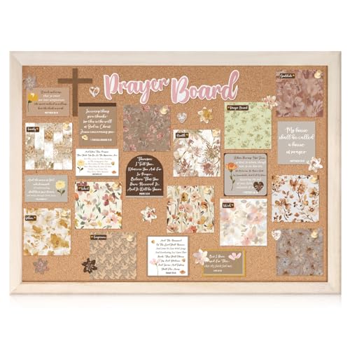Chunful 99 Pcs Prayer Board Kit Floral Prayer Supplies for Women - style: Flowers