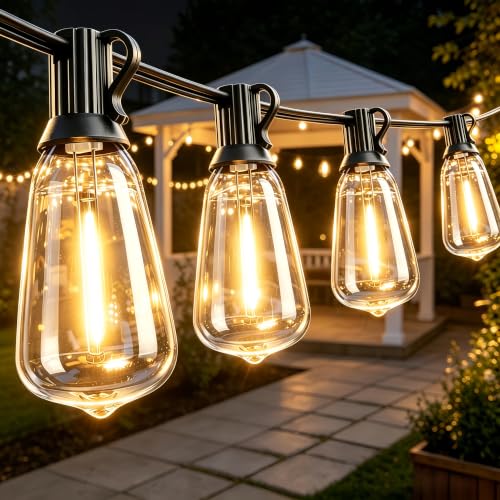 25FT Outdoor String Lights, IP45 Waterproof Patio Lights LED ST38 - size: 25FT(10 Bulbs)