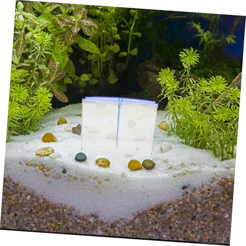 HEMOTON Fish Breeding Box for Aquarium Floating Isolation Box Divider for Guppy Fry Aquarium Nursery Hatchery Accessory for Tropical Fish