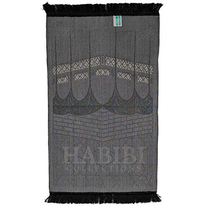 Luxury Islamic Kaaba Prayer Mat Gold Black Grey